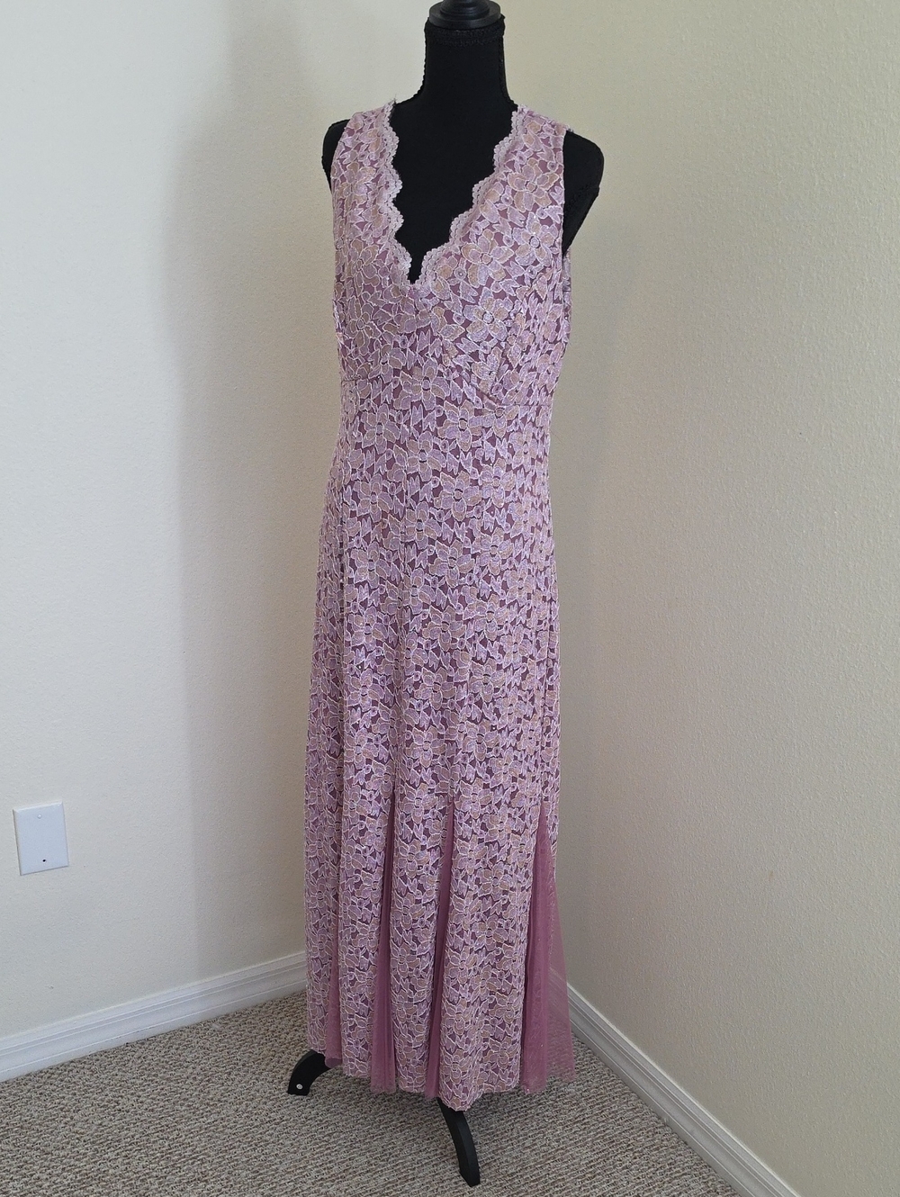 Pink Maxi Mermaid Evening Gown| Pink | Large